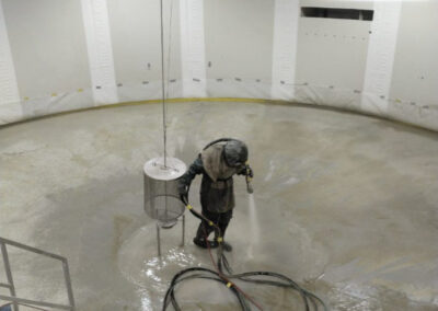 1 Sandblasting floor